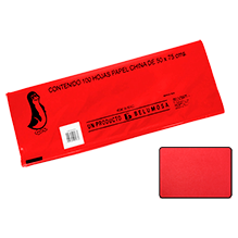 CHINA PAPEL BELUMOSA 10 C/100 32 ROJO NAVIDAD