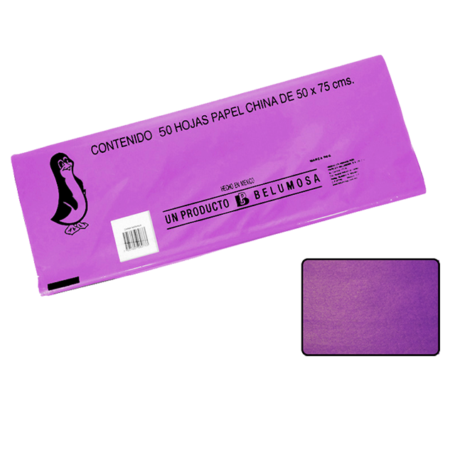 CHINA PAPEL BELUMOSA 20 C/50 NO.13 MORADO