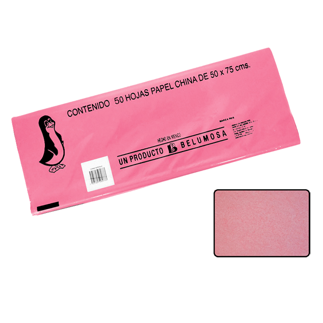 CHINA PAPEL BELUMOSA 20 C/50 NO.23 ROSA