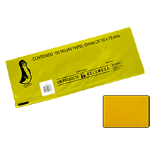 CHINA PAPEL BELUMOSA 20 C/50 NO.48 AMARILLO INCENDIO