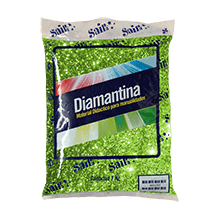 DIAMANTINA GRUESA 1 KGR #06 VERDE LIMON