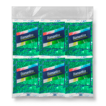 DIAMANTINA GRUESA 20 BOLSAS DE 50GRS # 05 VERDE