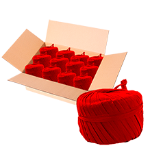 RAFIA TOYO BOLA 100 GR 8A ROJO INTENSO CAJA C/200