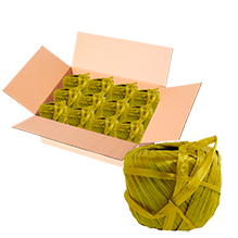 RAFIA TOYO BOLA 100 GR 6 ORO CAJA C/200