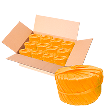 RAFIA TOYO BOLA 100 GR 107 NARANJA FLUO CAJA C/200