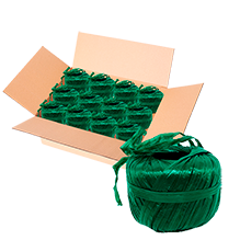 RAFIA TOYO BOLA 100 GR 11D VERDE HAWAIANO CAJA C/200