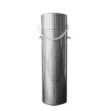 BOTE PARA REGALO 32 CM PLATEADO PZA