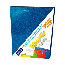 FOAMY DIAMANTADO T/CARTA 03 COBALTO  PQT C/10