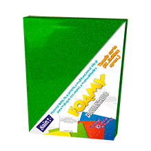 FOAMY DIAMANTADO T/CARTA 08 VERDE LIMON PQT C/10