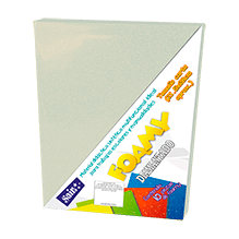 FOAMY DIAMANTADO T/CARTA 13  PERLA IRISADO PQT C/10