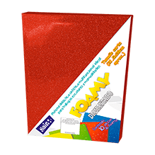 FOAMY DIAMANTADO T/CARTA 21 ROJO ESCARLATA  PQT C/10
