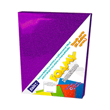 FOAMY DIAMANTADO T/CARTA 29 MORADO INTENSO PQT C/10