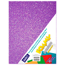 FOAMY DIAM. IRISADO T/CARTA 39 MORADO PQT C/10