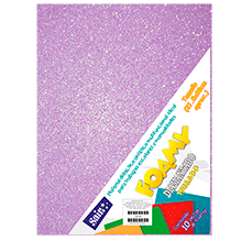 FOAMY DIAM. IRISADO T/CARTA 40 LILA PQT C/10