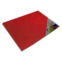 FOAMY DIAMANTADO 43X56 01 ROJO PQT C/10