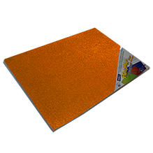 FOAMY DIAMANTADO 43x56  22 NARANJA  PQT C/10