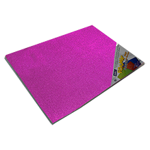 FOAMY DIAMANTADO 43x56  24 FUCSIA PQT C/10