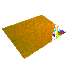 FOAMY DIAMANTADO 70X90 #28 DORADO C/10