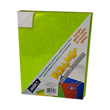 FOAMY DIAMANTADO ADHESIVO #09 VERDE MANZANA 10 T/C