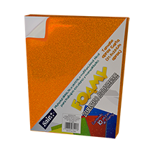 FOAMY DIAMANTADO ADHESIVO #22 NARANJA C/10 T/C