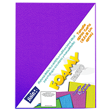 FOAMY PLUSH PASTO 13 MORADO T/CARTA PQT C/10