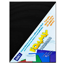 FOAMY CORRUGADO 13 NEGRO T/CARTA PAQ C/10