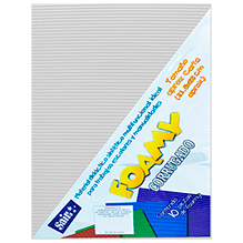 FOAMY CORRUGADO 14 BLANCO T/CARTA PAQ C/10
