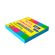 NOTAS ADHESIVAS AZUL FLUORESCENTE 100 HOJAS 3x3 CAJA C/12 PZAS