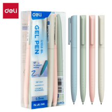 Deli G102-BL Bolígrafo de gel azul 0.5mm caja c/12 pzas