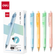Deli G337-BL Bolígrafo retráctil de gel azul 0.5mm caja c/12 pzas