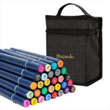 Deli C184-30 Marcador Sketch doble punta cincel/bala estuche c/30 pzas