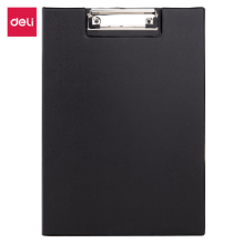 Deli 38154B Tabla portapapeles negro caja c/24 pzas