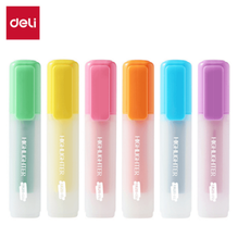 Deli U628 Marcatexto fluorescente colores surtidos caja c/6 pzas