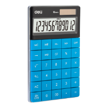 Deli 1589 Calculadora de escritorio azul pza