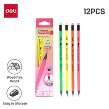 Deli U54600 Lápiz sin madera colores surtidos HB caja c/12 pzas