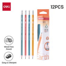 Deli U50000 Lápiz sin madera colores surtidos HB caja c/12 pzas