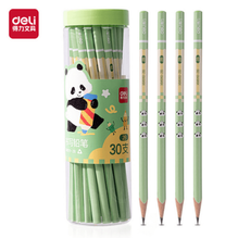 Deli XM911-2B Lápiz de grafito verde con diseño oso panda 2B bote c/30 pzas
