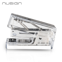 Deli NS083F Set mini engrapadora transparente y grapas caja c/12 sets