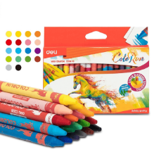Deli C20820 Crayones de cera redondos con 24 pzas inner c/12 cajas