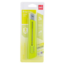 Deli 2040 Cutter verde 18mm caja c/12 pzas