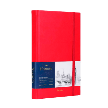 Deli C286 Cuaderno para dibujo rojo A5 (14.8cmX21cm ) 40 hojas 160 gr pza