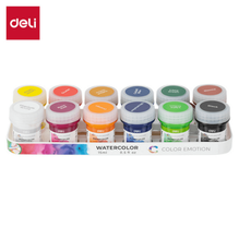 Deli C22-12 Pintura de agua 12 colores inner c/8 cajas