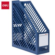 Deli 9842  Revistero plástico azul pza