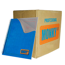 CUADERNO PROF. CUADRO 7MM 100 HOJAS PAQ. C/25